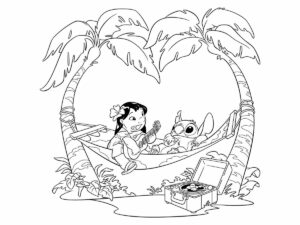Desenho de Lilo Stitch Desenho Colorir Imprimir 31