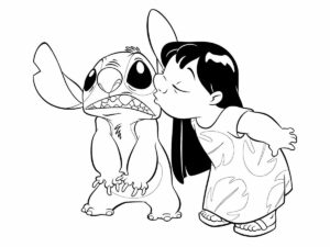 Desenho de Lilo Stitch Desenho Colorir Imprimir 32