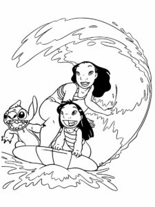 Desenho de Lilo Stitch Desenho Colorir Imprimir 35