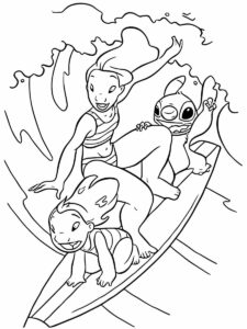 Desenho de Lilo Stitch Desenho Colorir Imprimir 36