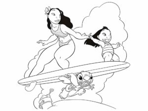 Desenho de Lilo Stitch Desenho Colorir Imprimir 38
