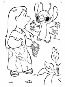 Desenho de Lilo Stitch Desenho Colorir Imprimir 39