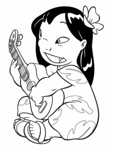 Desenho de Lilo Stitch Desenho Colorir Imprimir 40