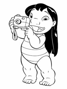 Desenho de Lilo Stitch Desenho Colorir Imprimir 41