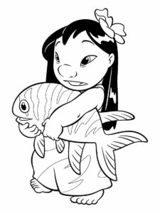 Desenho de Lilo Stitch Desenho Colorir Imprimir 43