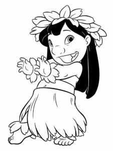 Desenho de Lilo Stitch Desenho Colorir Imprimir 44