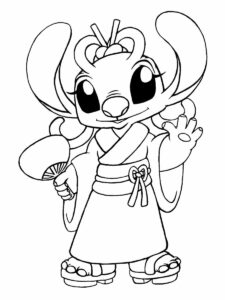 Desenho de Lilo Stitch Desenho Colorir Imprimir 45