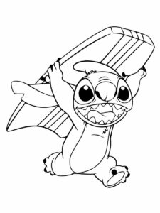 Desenho de Lilo Stitch Desenho Colorir Imprimir 46
