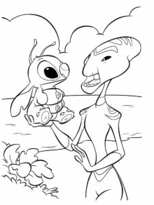 Desenho de Lilo Stitch Desenho Colorir Imprimir 48