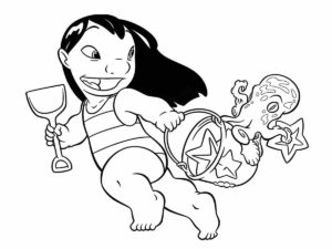 Desenho de Lilo Stitch Desenho Colorir Imprimir 49