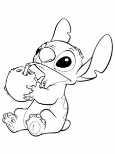 Desenho de Lilo Stitch Desenho Colorir Imprimir 57