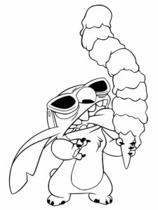 Desenho de Lilo Stitch Desenho Colorir Imprimir 60