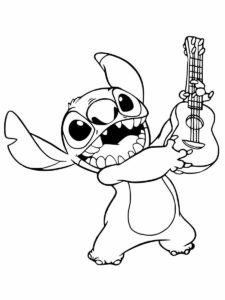 Desenho de Lilo Stitch Desenho Colorir Imprimir 61