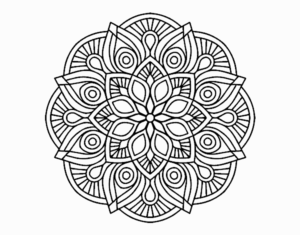 Desenho de Mandala Alhambra