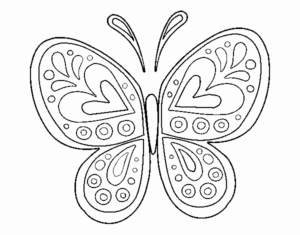 Desenho de Mandala Borboleta