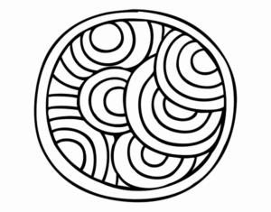 Desenho de Mandala Circular