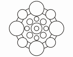 Desenho de Mandala Com Rodadas