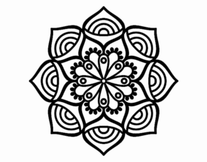 Desenho de Mandala Crescimento Exponencial