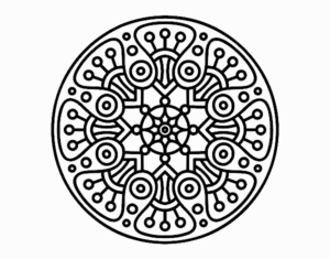 Desenho de Mandala Crop Circle