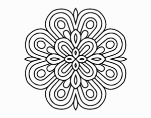 Desenho de Mandala De Arte Visual