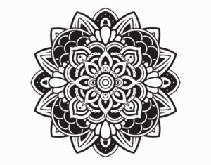 Desenho de Mandala Decorativa