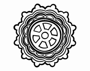 Desenho de Mandala Em Forma De Leme