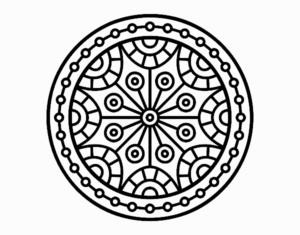Desenho de Mandala Equilibrio Mental