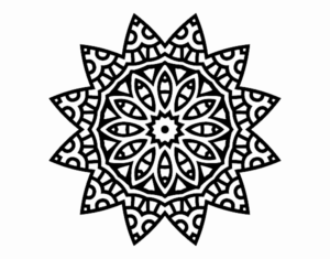 Desenho de Mandala Estrela