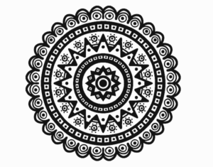 Desenho de Mandala Etnica