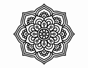 Desenho de Mandala Flor De La Concentracao