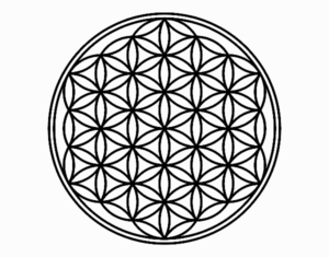 Desenho de Mandala Flor De Vida