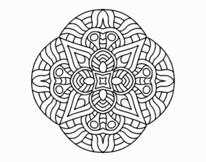 Desenho de Mandala Maya
