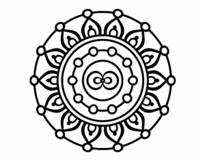 Desenho de Mandala Meditacao