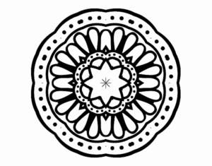 Desenho de Mandala Mosaico