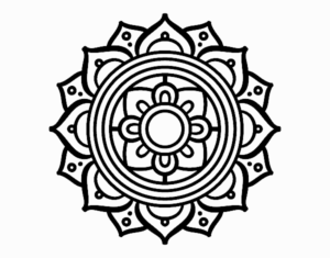 Desenho de Mandala Mosaico Griego