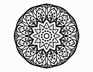Desenho de Mandala Natureza