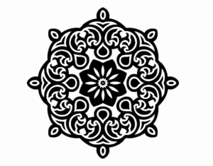 Desenho de Mandala Nuvem