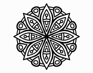 Desenho de Mandala Para A Concentracao