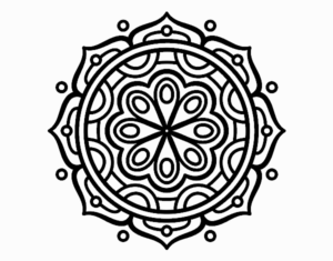 Desenho de Mandala Para Meditar