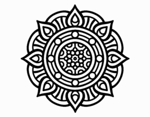Desenho de Mandala Pontos De Incendio
