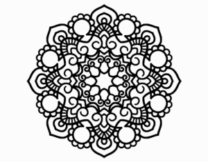 Desenho de Mandala Reuniao