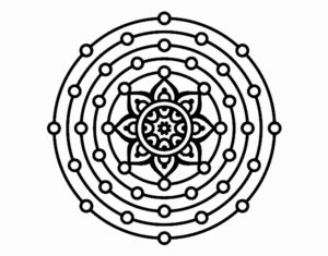 Desenho de Mandala Sistema Solar