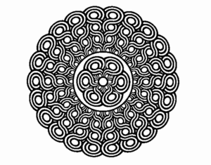 Desenho de Mandala Trancada