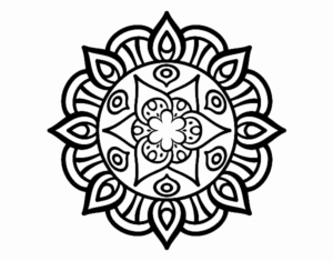 Desenho de Mandala Vida Vegetal