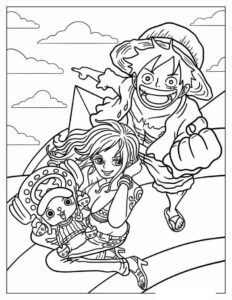 Desenho de One Piece Desenho Colorir Imprimir 06