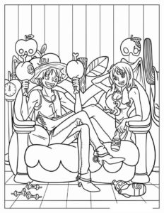 Desenho de One Piece Desenho Colorir Imprimir 07