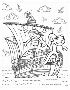 Desenho de One Piece Desenho Colorir Imprimir 16