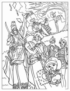 Desenho de One Piece Desenho Colorir Imprimir 17