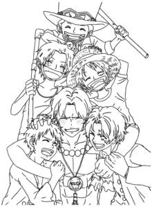 Desenho de One Piece Desenho Colorir Imprimir 23
