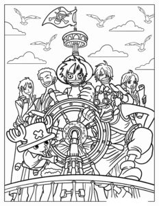 Desenho de One Piece Desenho Colorir Imprimir 24